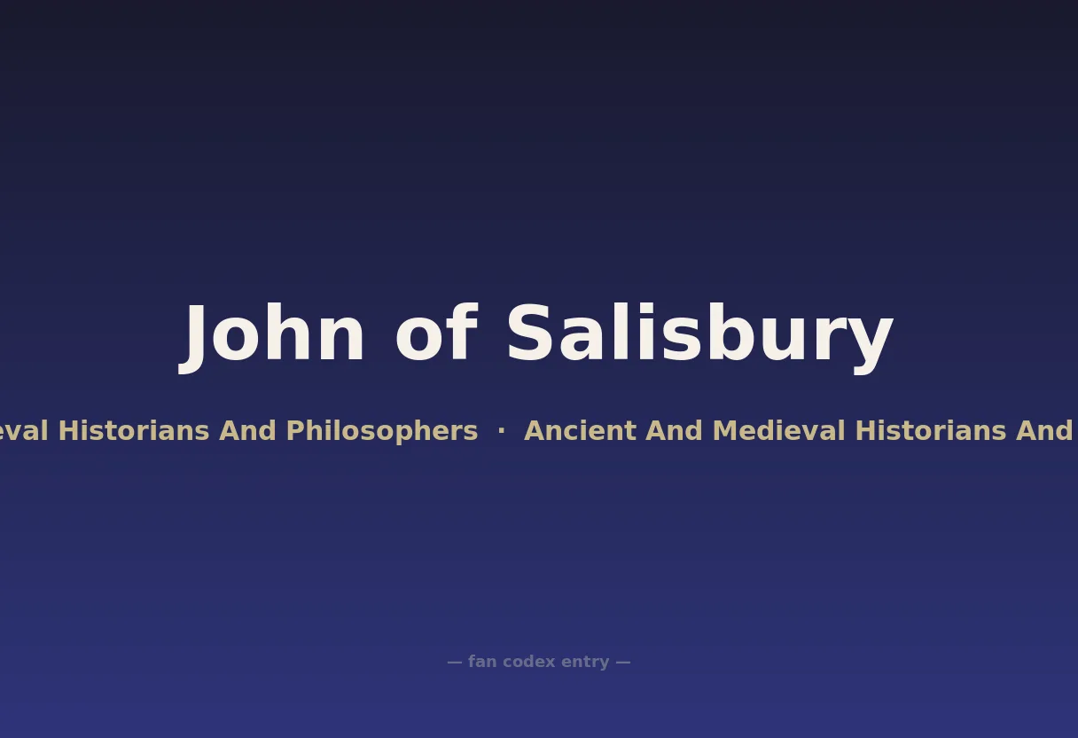 John of Salisbury